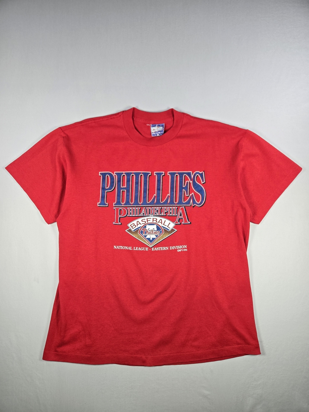 Rare Vintage MLB 1993 Philadelphia Phillies Division Champs Single Stitch USA XL